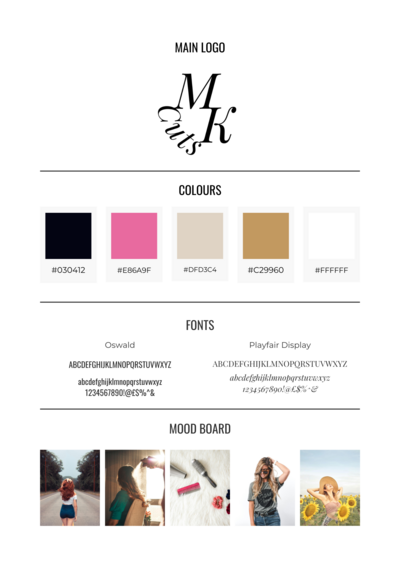 Creating mood boards to show off your brand