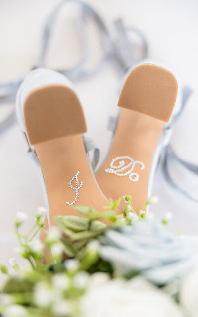 Cake shot with direct flash at a Palm Coast Wedding