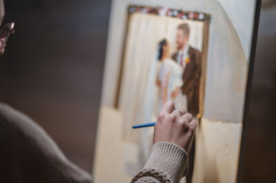 Painting on a canvas
