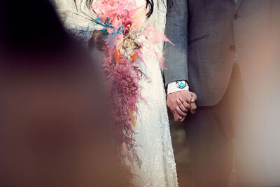 Beautiful bride and bouquet