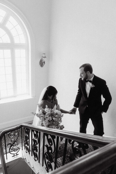 Poetic editorial wedding portrait at a luxury estate venue in New England.