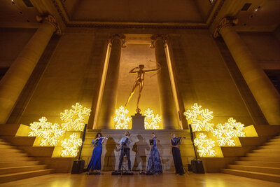 Elegance Quartet musicians performing in an luxury venue in Philaadelphia