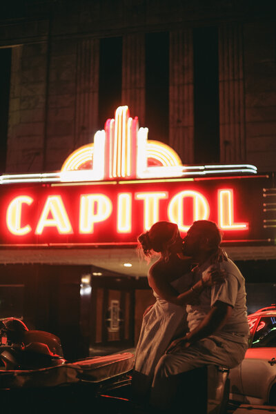 Bride and groom Indian wedding ceremony