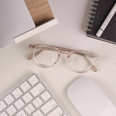 Keyboard Mouse and Glasses