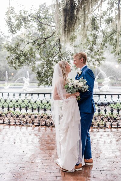 Kayleigh + Tommy's elopement at Forsyth Park