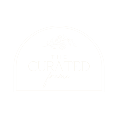 Logo for The Curated Frame.