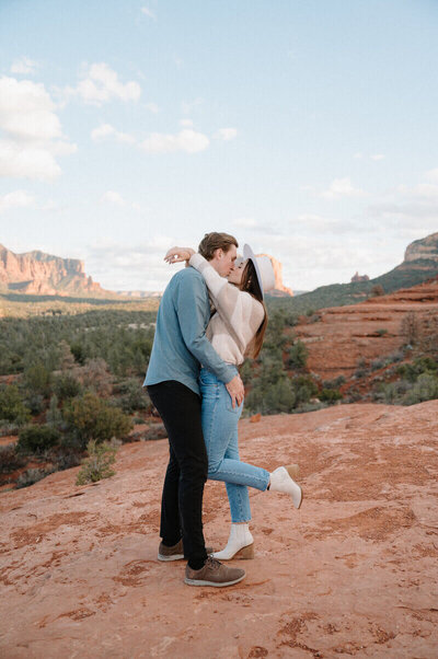 couple kissing taken by engagement photographers nashville tn
