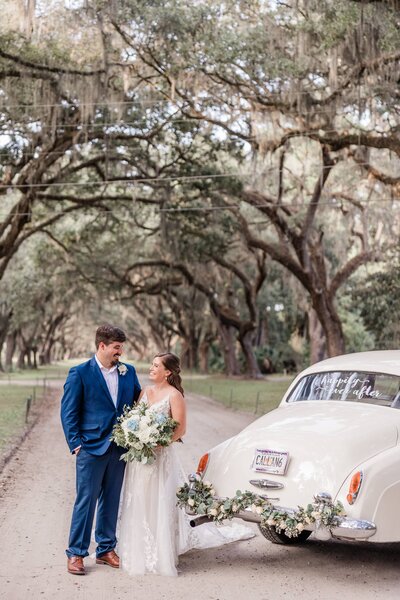 Molly + Hunter's elopement at Wormsloe Historic Site