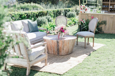 Event lounge at Montecito birthday event