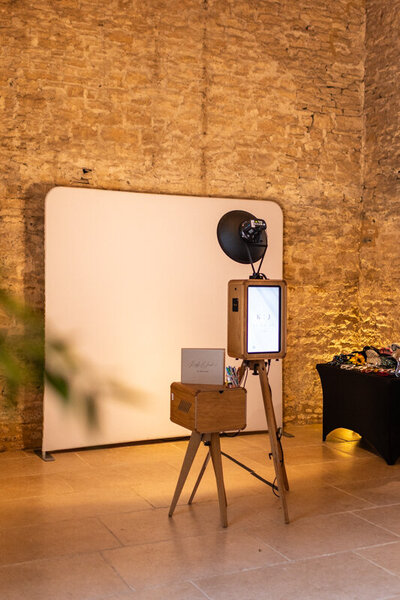 Premium party entertainment modern wooden photo booth hire for Ivy Lodge corporate events, weddings, private parties, brand launches and more