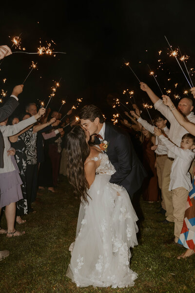 wedding exit, full day wedding, late night wedding, reception, wedding DJ