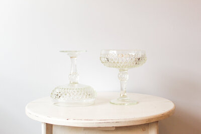 TE Inventory-Clear Glass Giant Textured Champage Glasses 143