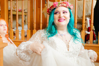 Unique and romantic summer wedding at Gramercy Mansion in Baltimore Maryland