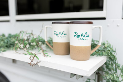 two Rose and Lois mugs