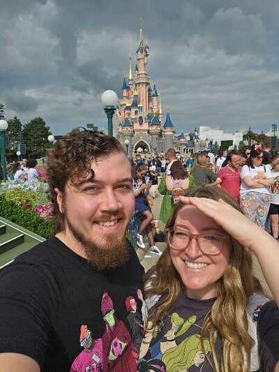 Dylan Gordon and Aaron Maddox at Disneyland Paris
