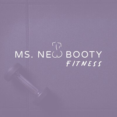 Ellie Brown Branding's client: Ms. New Booty Fitness primary logo
