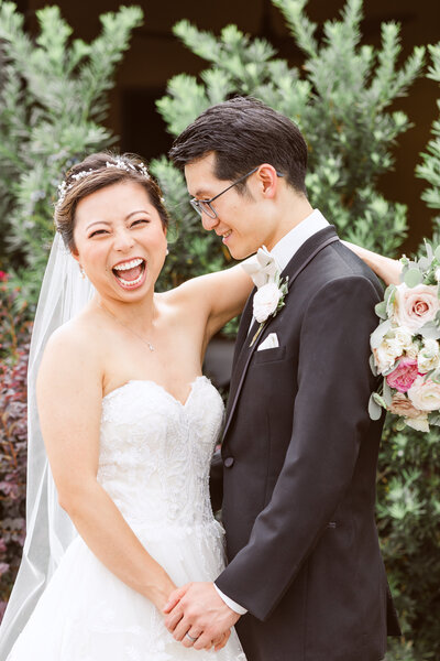 Asian bride and groom on their wedding day taken by a Wedding Photographer in Atlanta