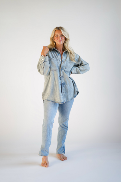 Straight on shot of Kaylin smiling at camera