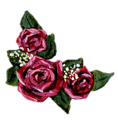 Painted decorative florals