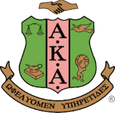 Alpha Kappa Alpha trademarked shield in color