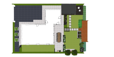 Tuinontwerp tuin met vlonder in Eemnes