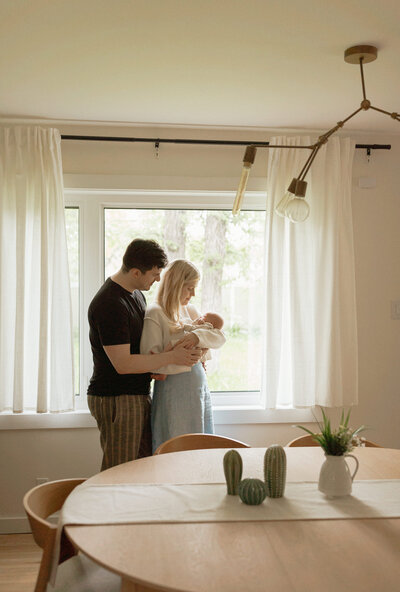 A cozy newborn photo session at client's home in Charleswood in Winnipeg