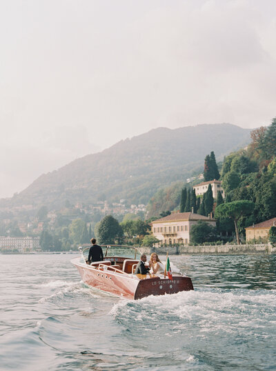 Riva boat ride on Lake Como