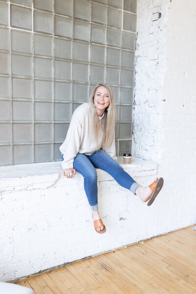 Woman smiling at camera