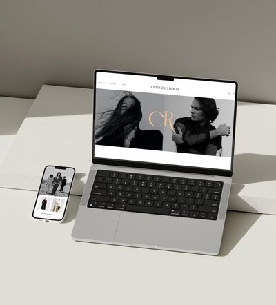 brand and web design for a fashion brand