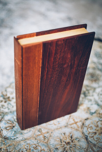 wooden book box
