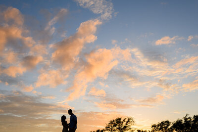 Engaged couple posing during their Maui couple session