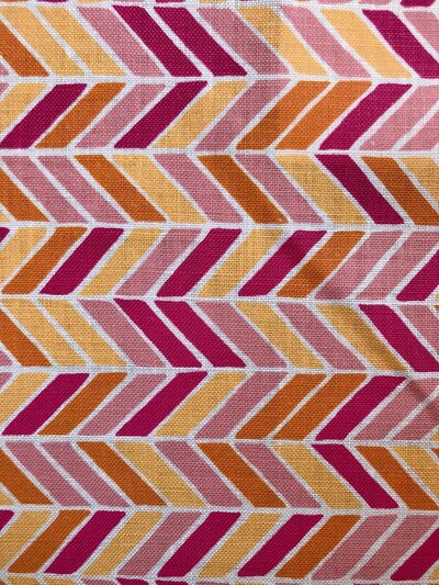 Herringbone Fuchsia Mandarin