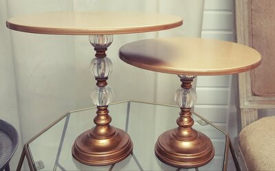 Gold Cake Stands - 3 total - small to large