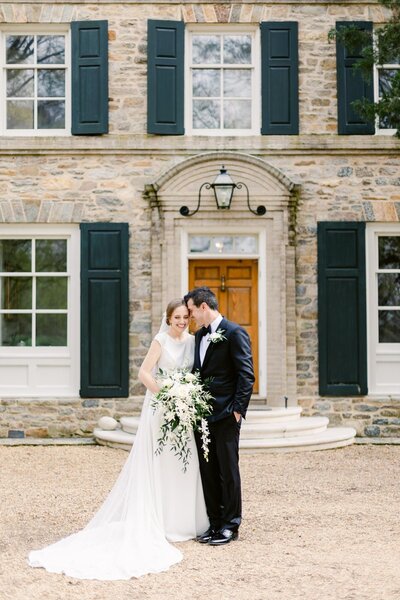 A bride and groom in colonial Virginia on their wedding.