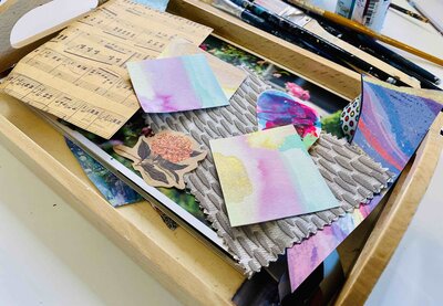 Mixed Media Tools Moonscape 2
