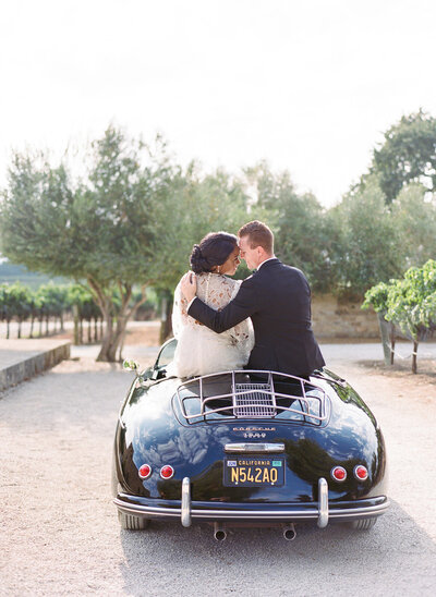 Sunstone Winery California Bride and Groom holding hands