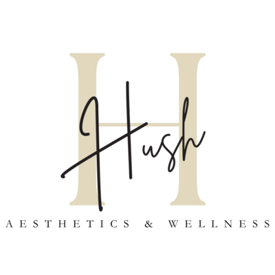 Hush Aesthetics logo with script