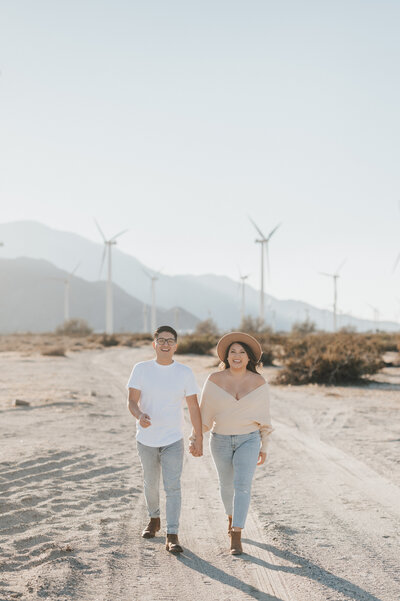 Palm Springs Windmills Engagement Session
