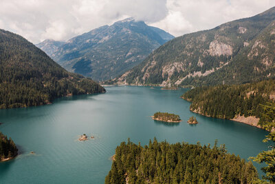 Diablo Lake's glacier fed waters are a stunning scene in Washington's North Cascades