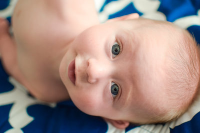 Baby boy blue eyes