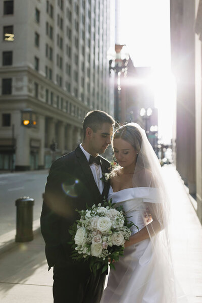 bride and groom smile wide as they walk down the aisle after saying their vows