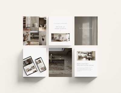 Instagram post templates voor interieur ontwerper