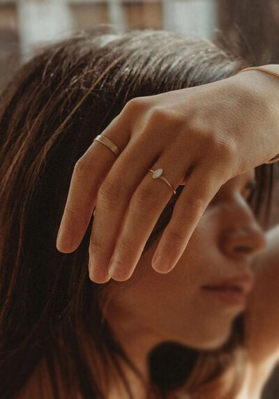OVAL RING MODEL 001 VERVAAGD