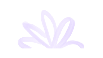 Lavender abstract burst icon with leaf and flower petal shapes for wellness brand for moms
