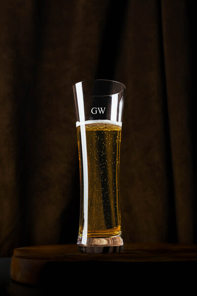 Personalised Beer Glass Ecommerce Photography