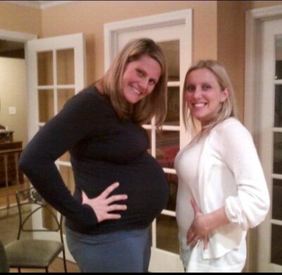 Suz and Suz pregnant