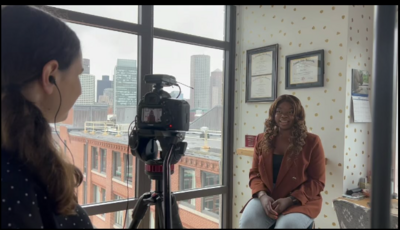 Taping of a video branding shoot for NextonScene