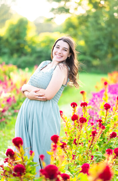 high school senior girl smiling