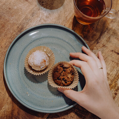 Gebakjes van Berg's Bakery.