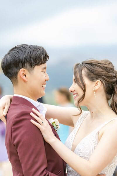 San Luis Obispo wedding couple posing for wedding photos